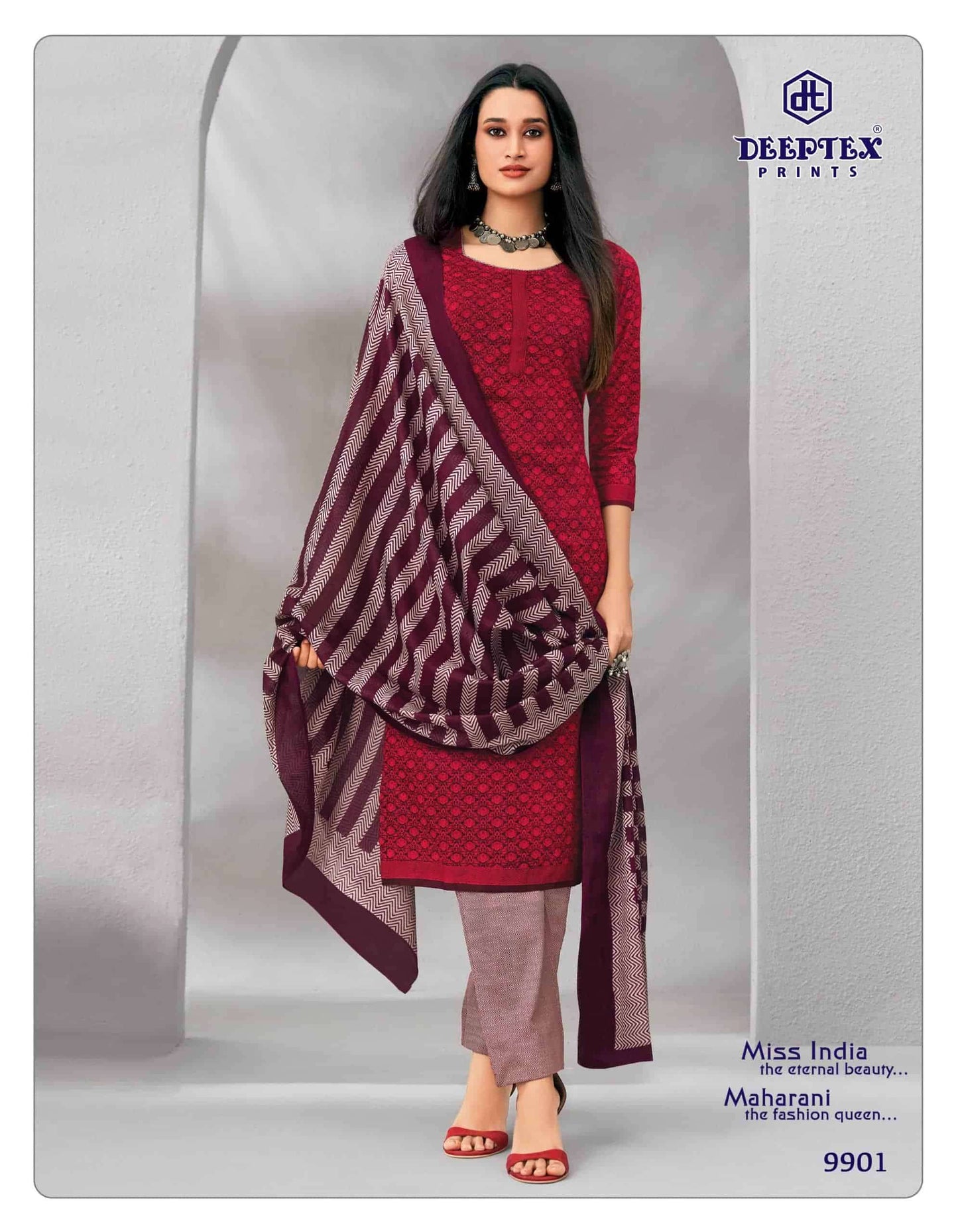 Deeptex Miss India Vol 99 Cotton Dress Material