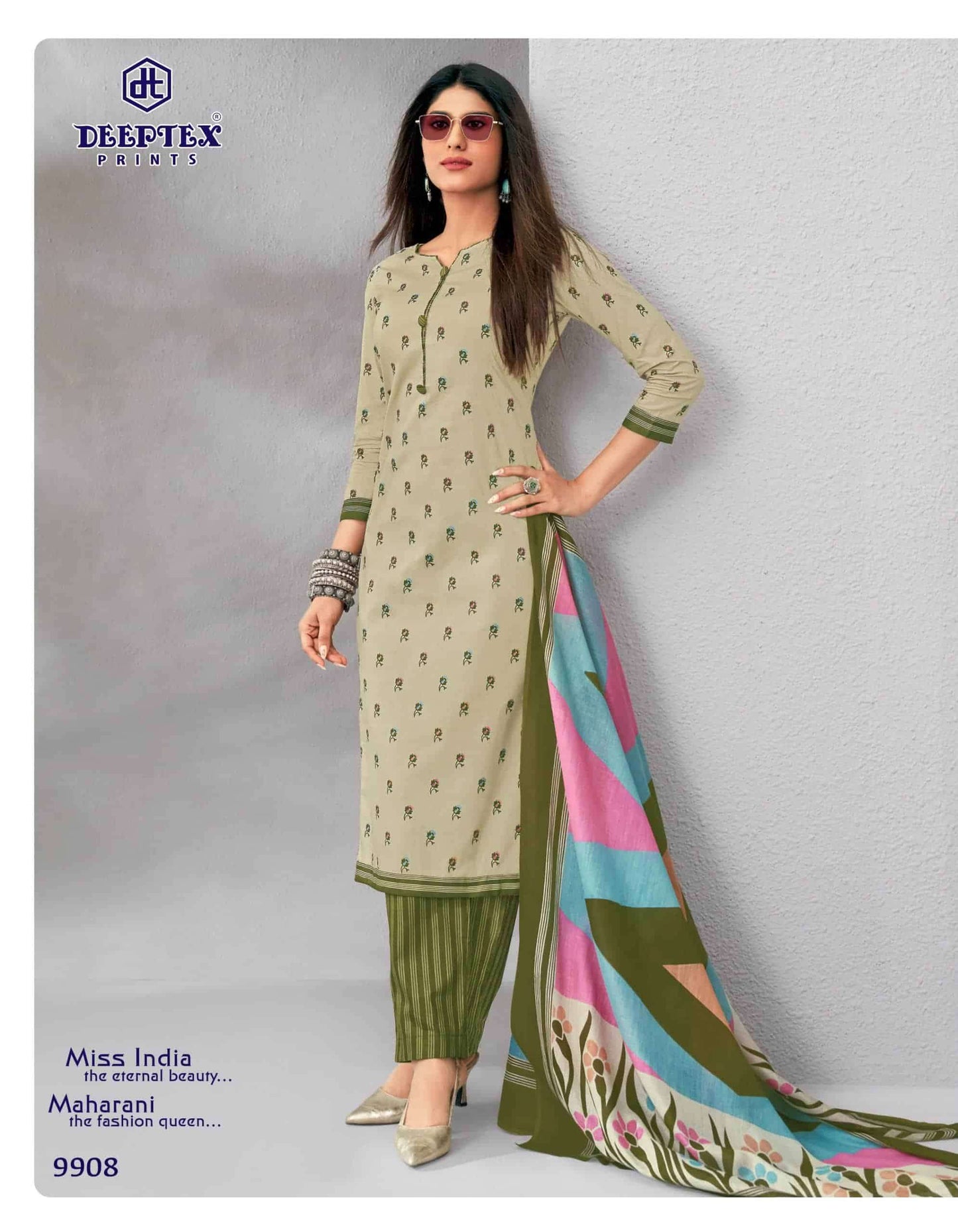 Deeptex Miss India Vol 99 Cotton Dress Material
