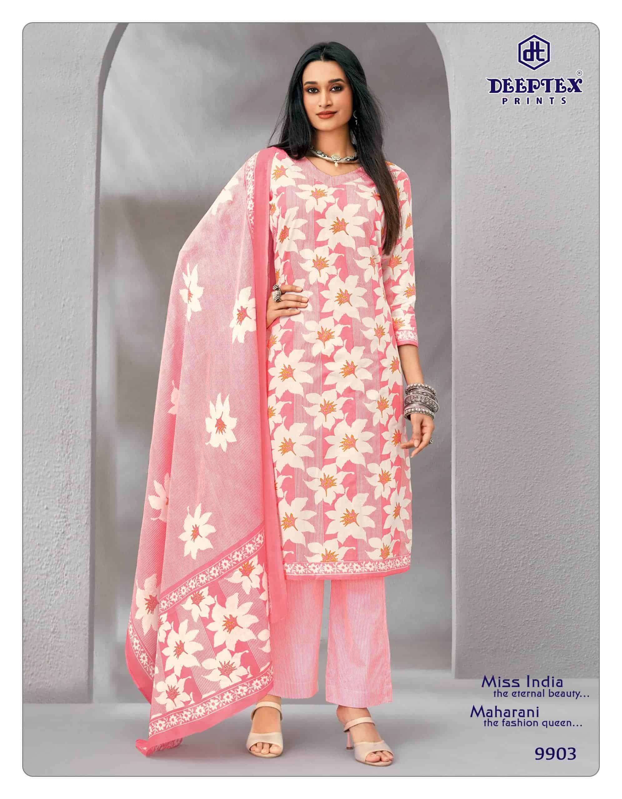 Deeptex Miss India Vol 99 Cotton Dress Material