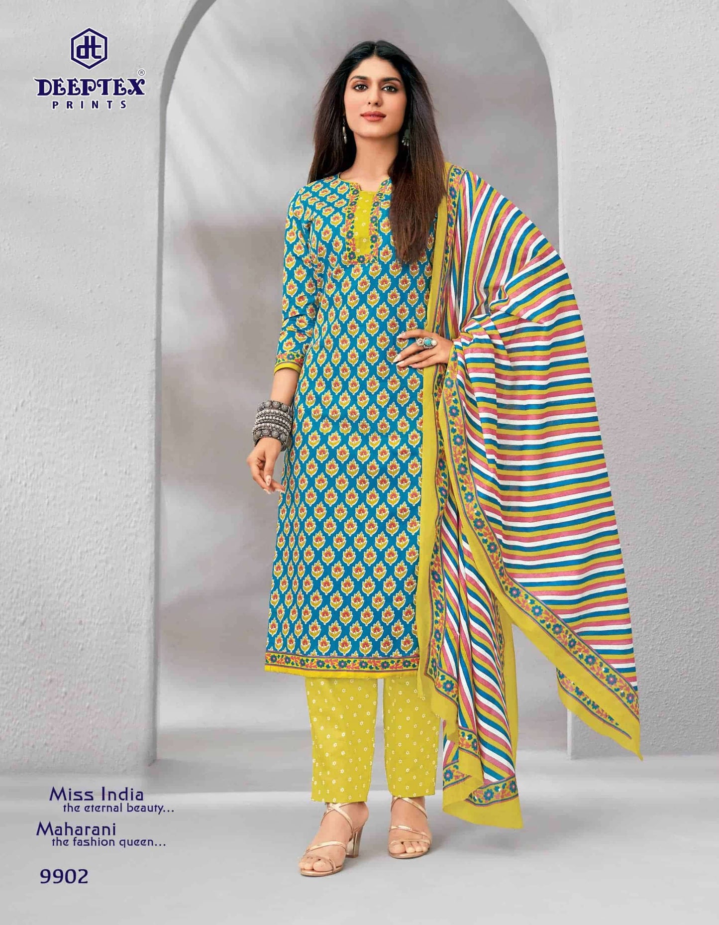 Deeptex Miss India Vol 99 Cotton Dress Material