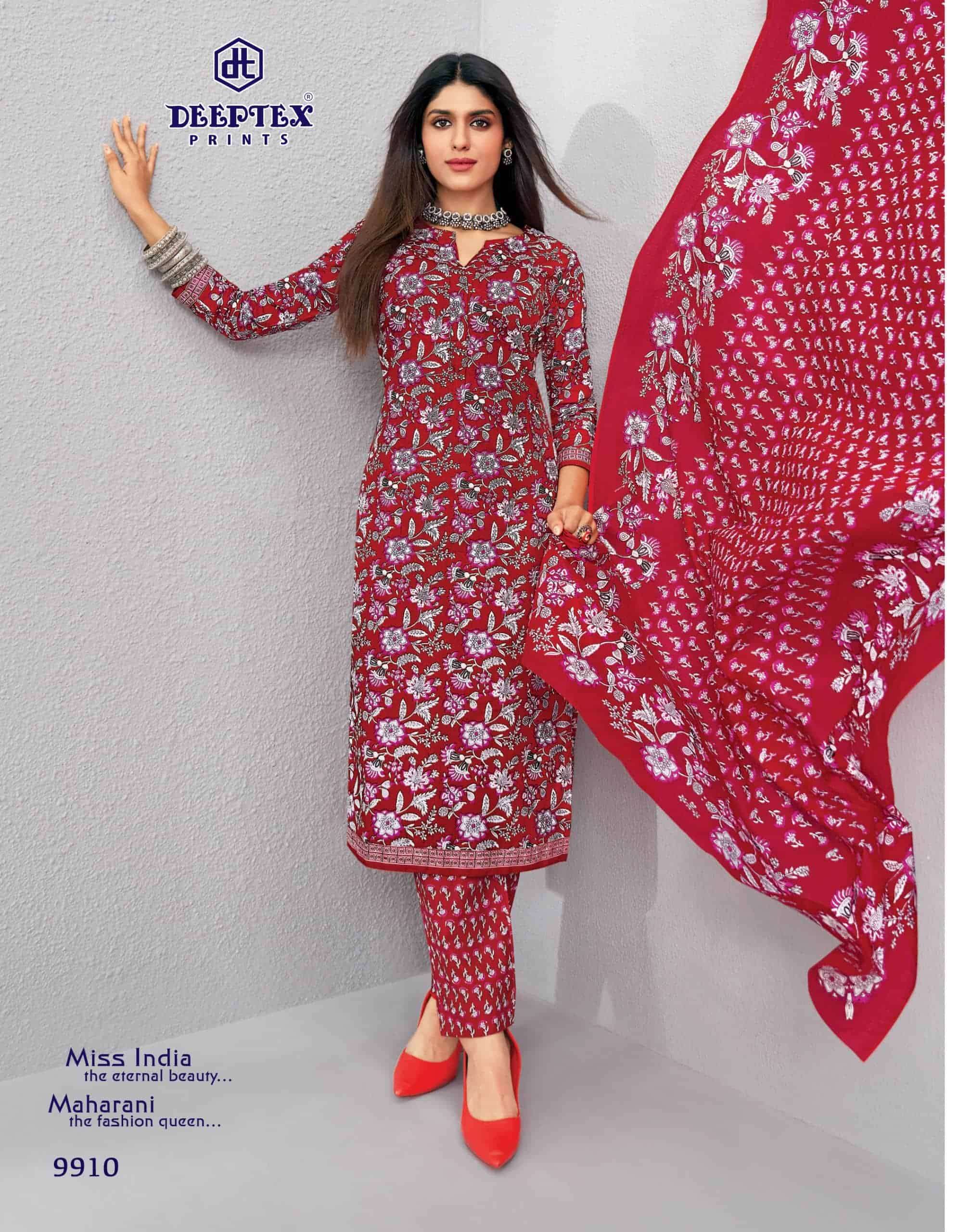 Deeptex Miss India Vol 99 Cotton Dress Material