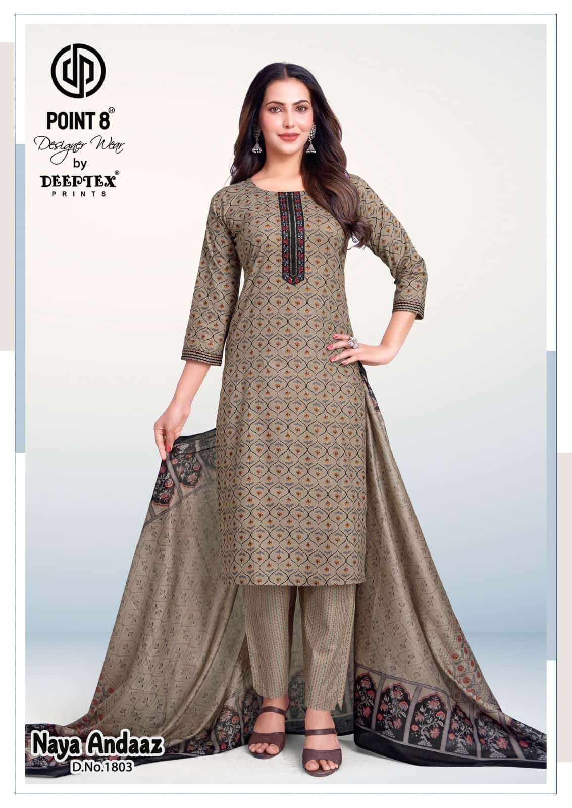 Deeptex Naya Andaaz Vol 18 Cotton Salwar Suit Set