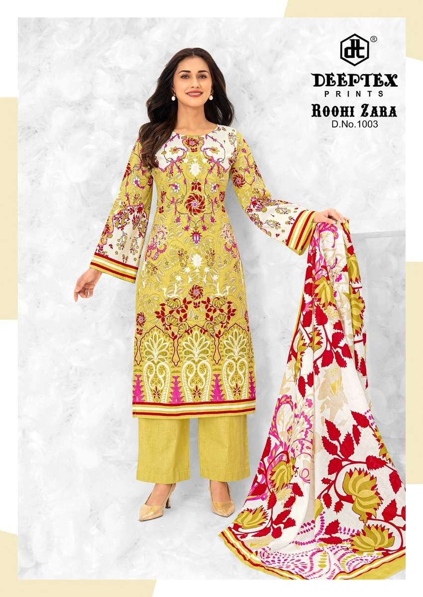 Deeptex Roohi Zara Vol-10 Cotton Printed Unstitched Dresses