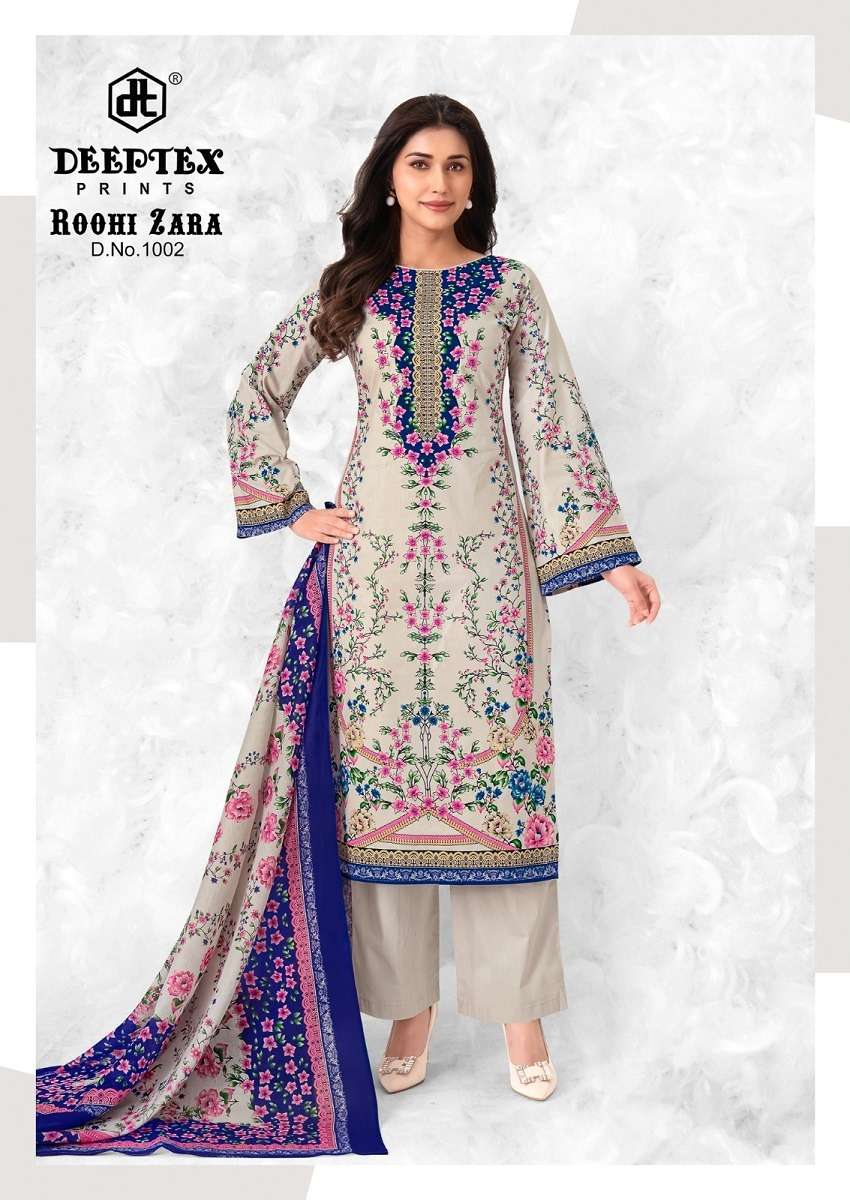 Deeptex Roohi Zara Vol-10 Cotton Printed Unstitched Dresses