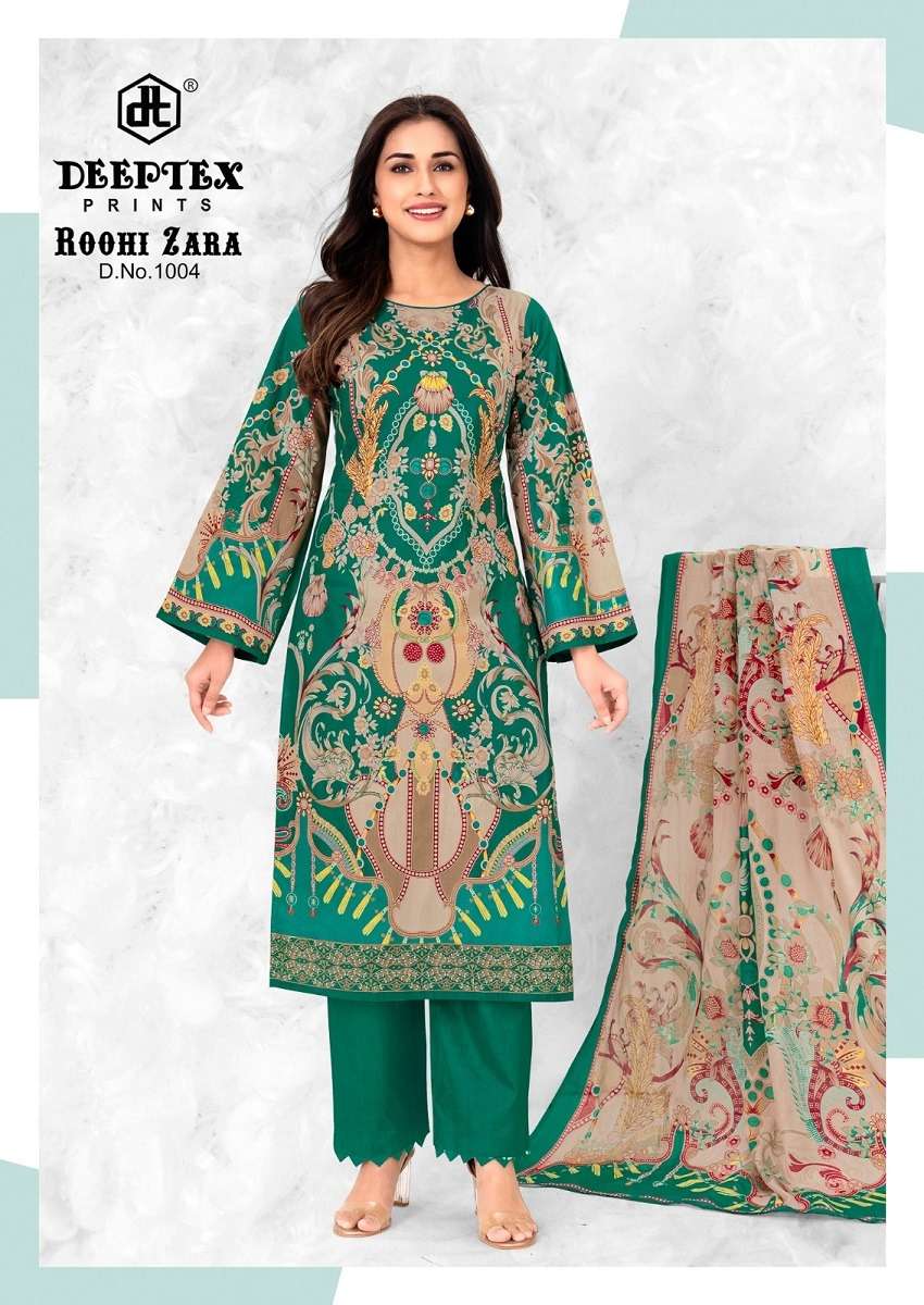 Deeptex Roohi Zara Vol-10 Cotton Printed Unstitched Dresses