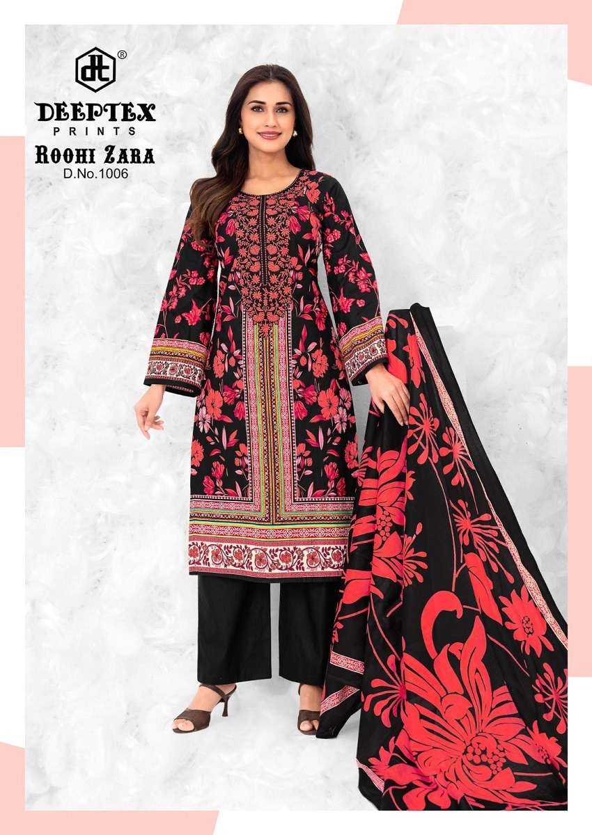 Deeptex Roohi Zara Vol-10 Cotton Printed Unstitched Dresses