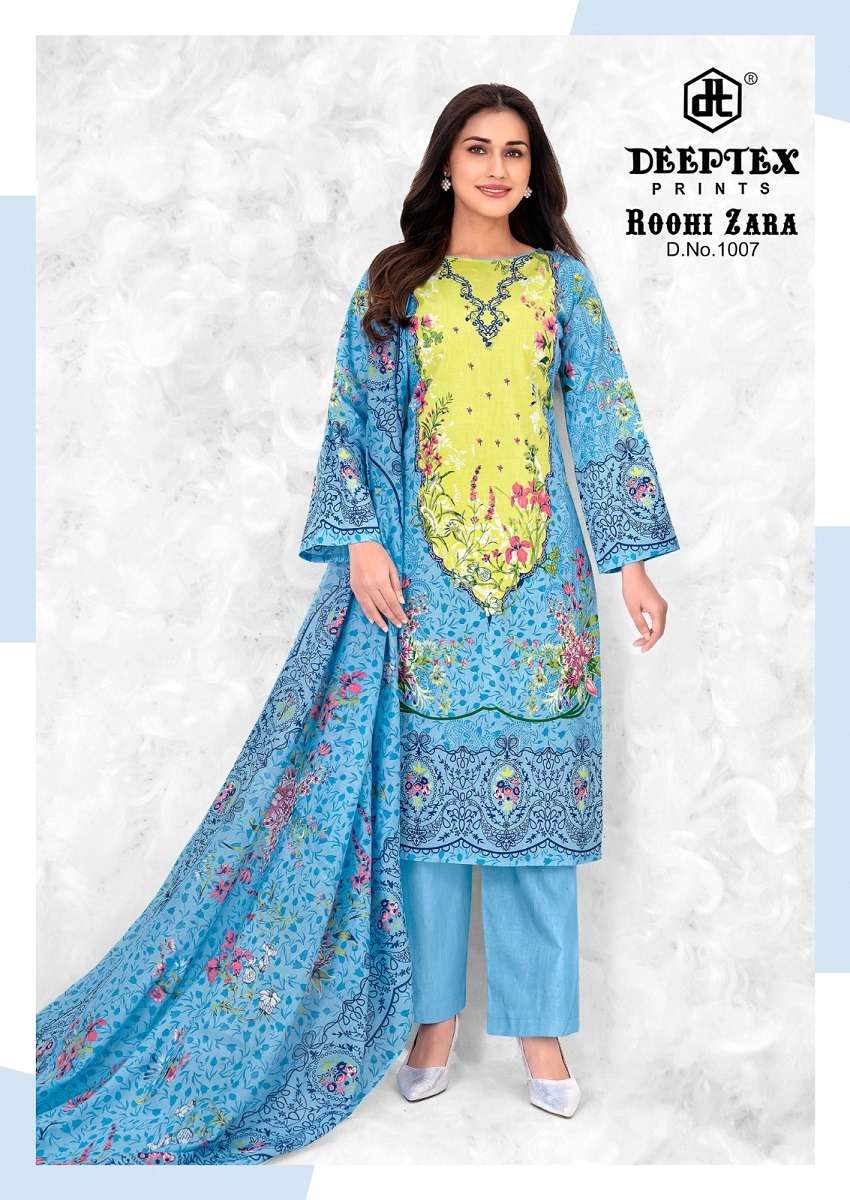 Deeptex Roohi Zara Vol-10 Cotton Printed Unstitched Dresses