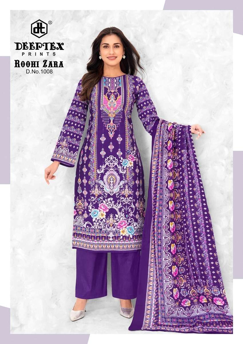 Deeptex Roohi Zara Vol-10 Cotton Printed Unstitched Dresses