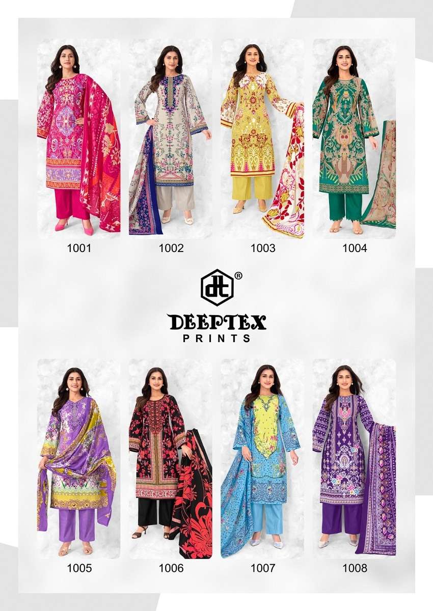 Deeptex Roohi Zara Vol-10 Cotton Printed Unstitched Dresses