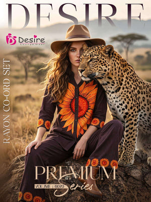 Desire Vol 6070 Ultra Premium Rayon Digital Co-Ord Set - Amrah Wholesale