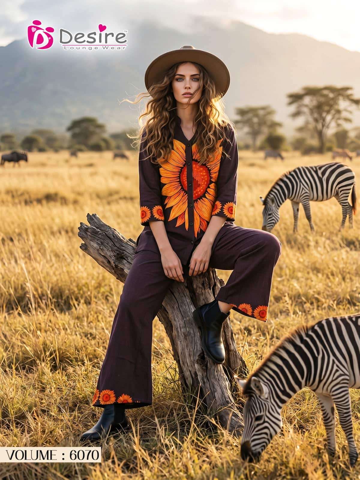 Desire Vol 6070 Ultra Premium Rayon Digital Co-Ord Set - Amrah Wholesale