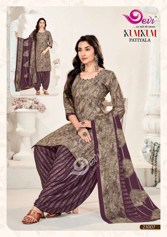 Devi Kumkum Vol-23 Cotton Printed Stitched Salwar Suit Set