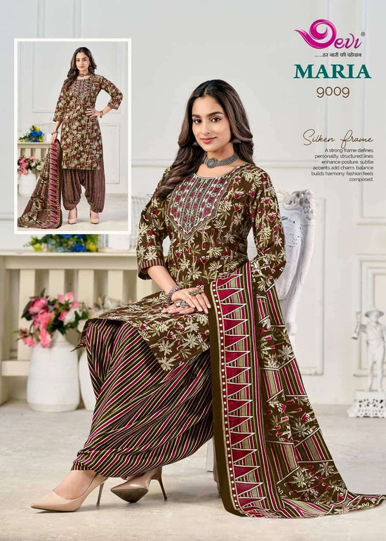 Devi Maria Vol 9 Indo Cotton Stitched Salwar Suit Set