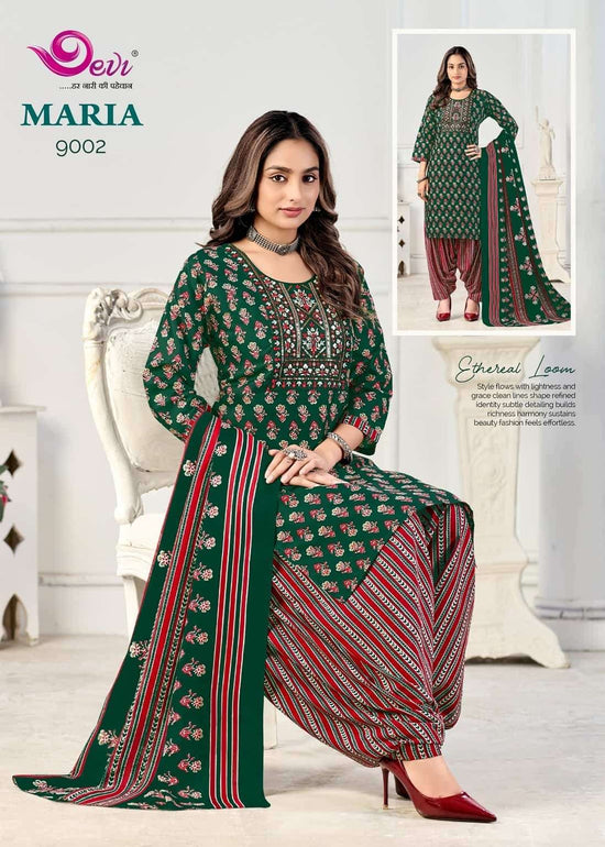 Devi Maria Vol 9 Indo Cotton Stitched Salwar Suit Set