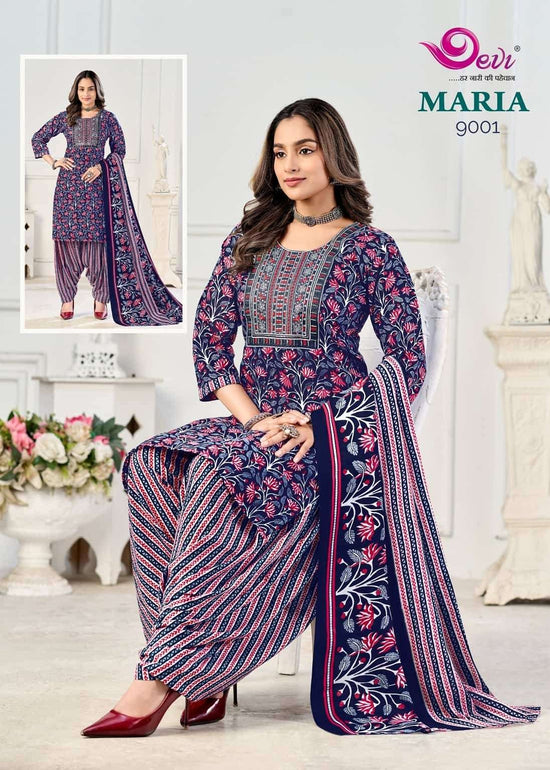 Devi Maria Vol 9 Indo Cotton Stitched Salwar Suit Set
