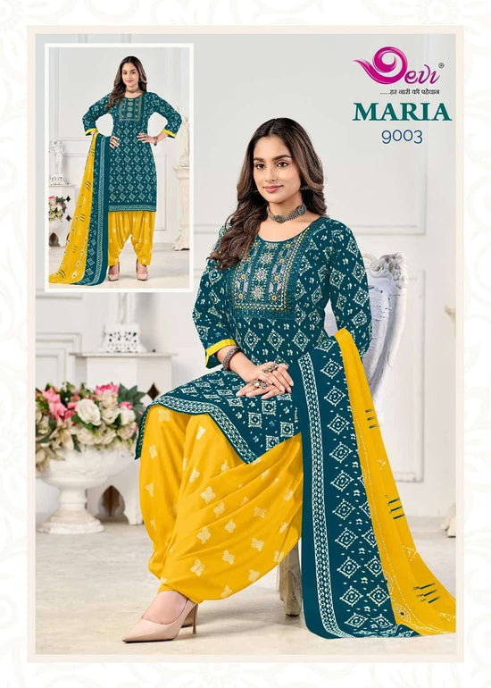 Devi Maria Vol 9 Indo Cotton Stitched Salwar Suit Set