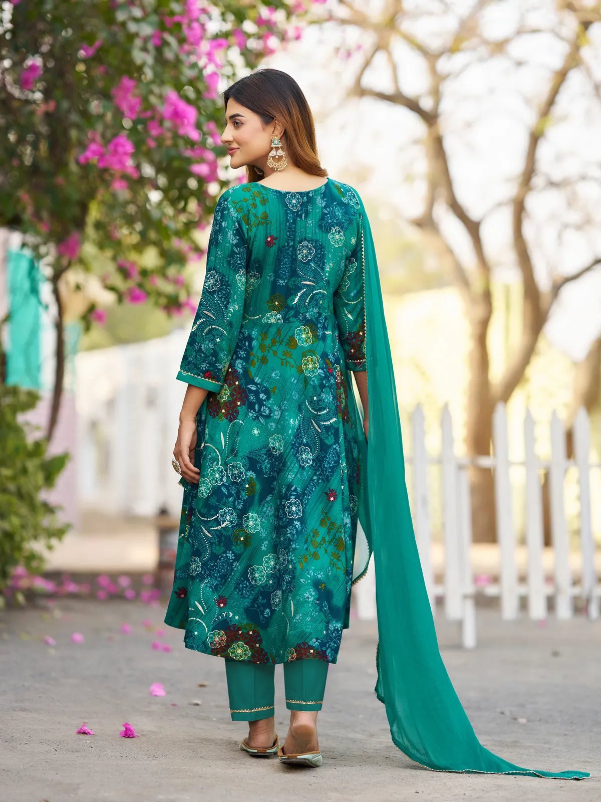 Dhruvi 433 Rayon Printed Kurti Pant Dupatta Set - Amrah Wholesale