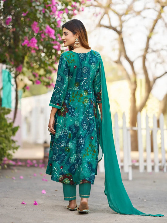 Dhruvi 433 Rayon Printed Kurti Pant Dupatta Set - Amrah Wholesale