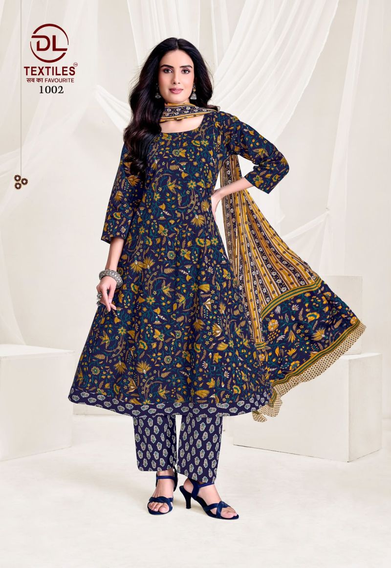 Dl Pink City Vol 1 Readymade Cotton Printed Anarkali Suit Set