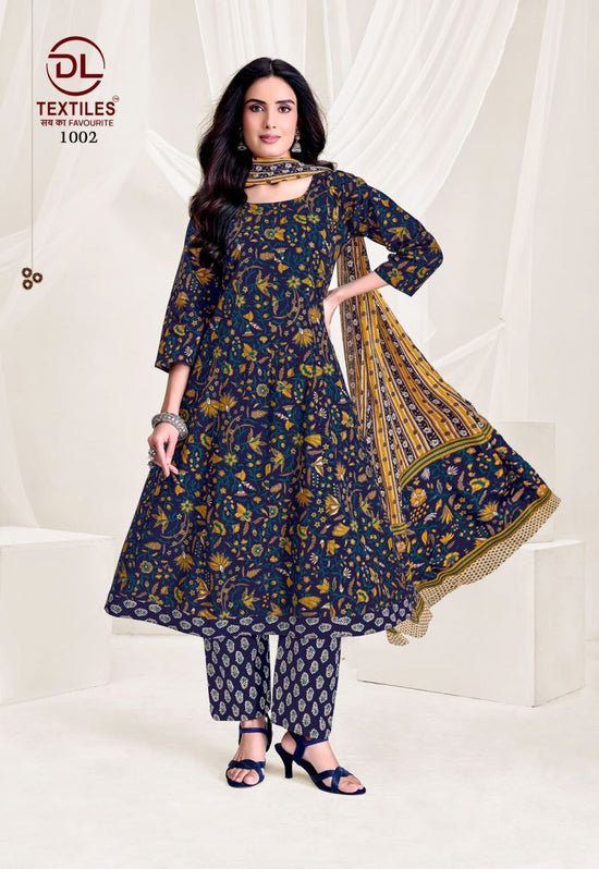 Dl Pink City Vol 1 Readymade Cotton Printed Anarkali Suit Set