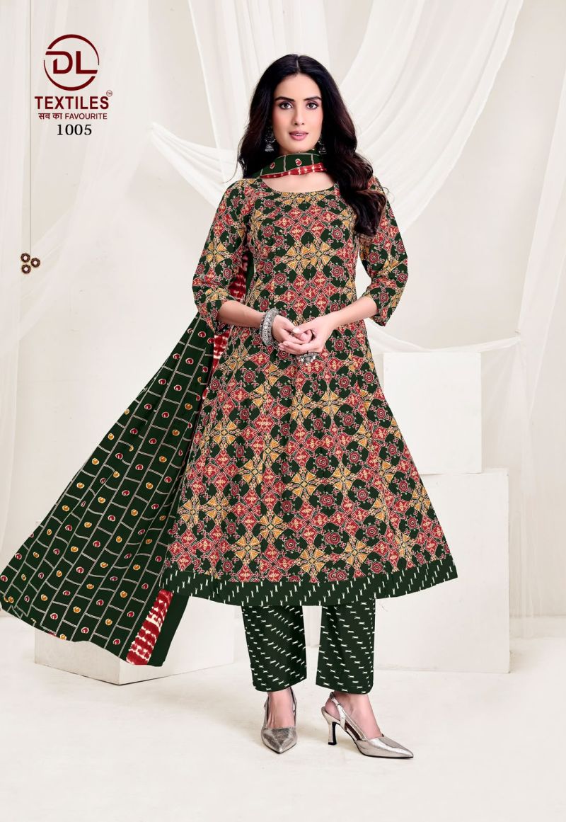Dl Pink City Vol 1 Readymade Cotton Printed Anarkali Suit Set