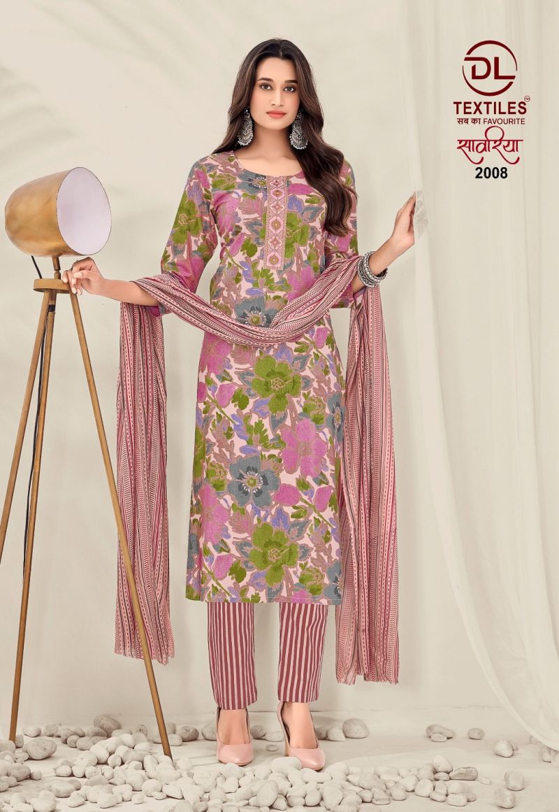 Dl Sawariya Vol 2 Readymade Cotton Kurti Pant With Dupatta