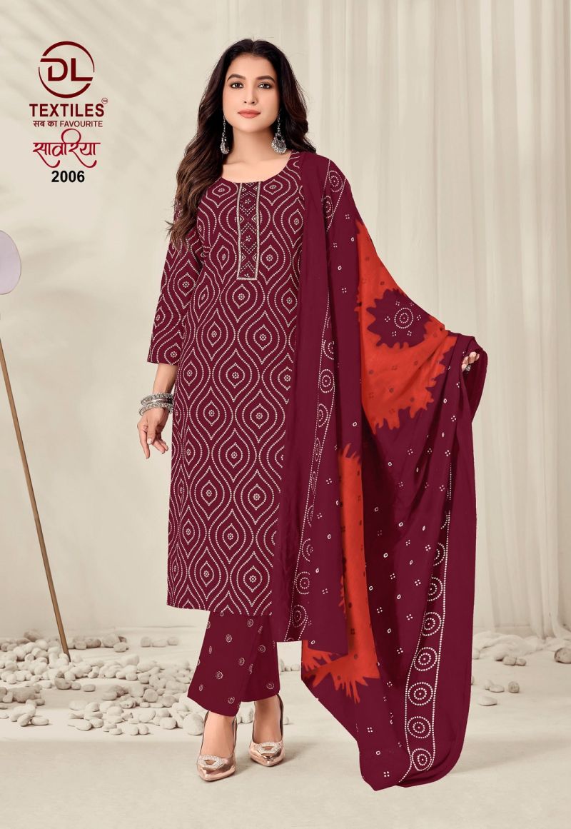 Dl Sawariya Vol 2 Readymade Cotton Kurti Pant With Dupatta