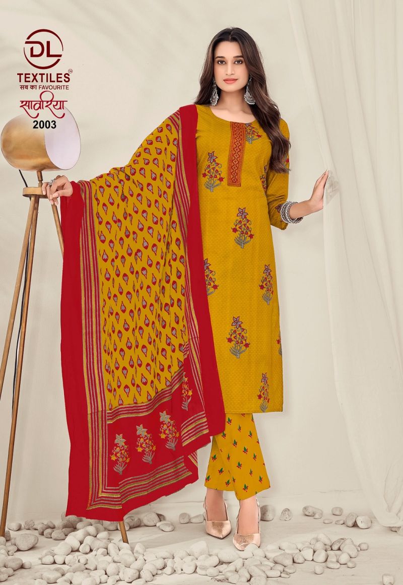 Dl Sawariya Vol 2 Readymade Cotton Kurti Pant With Dupatta