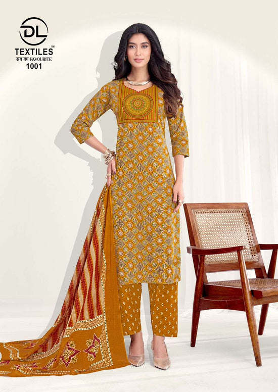 DL Textiles Royal Ajrakh Vol 1 Cotton Kurti Pant Dupatta Set - Amrah Wholesale