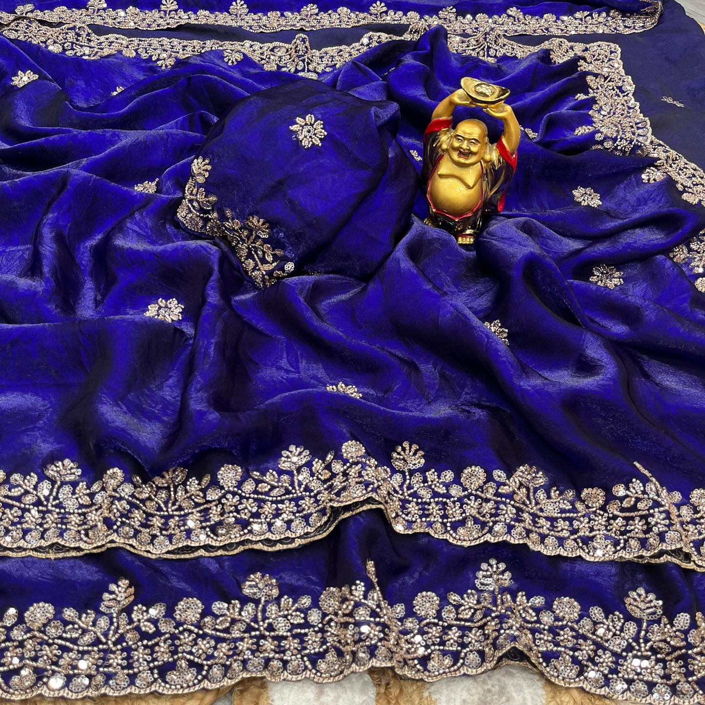 Ds 766 Space Silk Sequence Work Saree