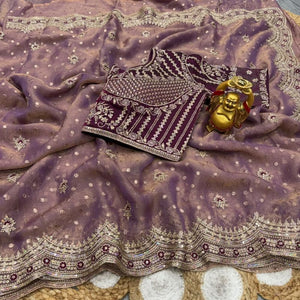 Ds 821 NC Moss Sequence Thread Work Designer Sarees - Amrah Wholesale
