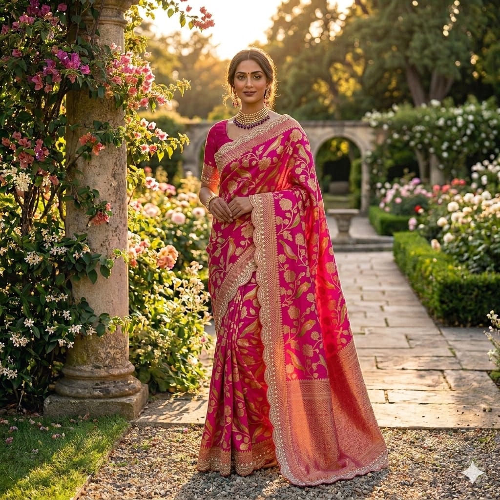 DS 855 Pure Banarasi Khadi Silk Designer Saree