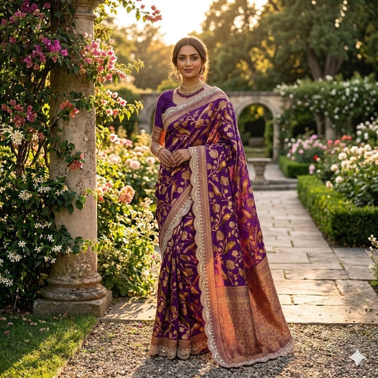 DS 855 Pure Banarasi Khadi Silk Designer Saree