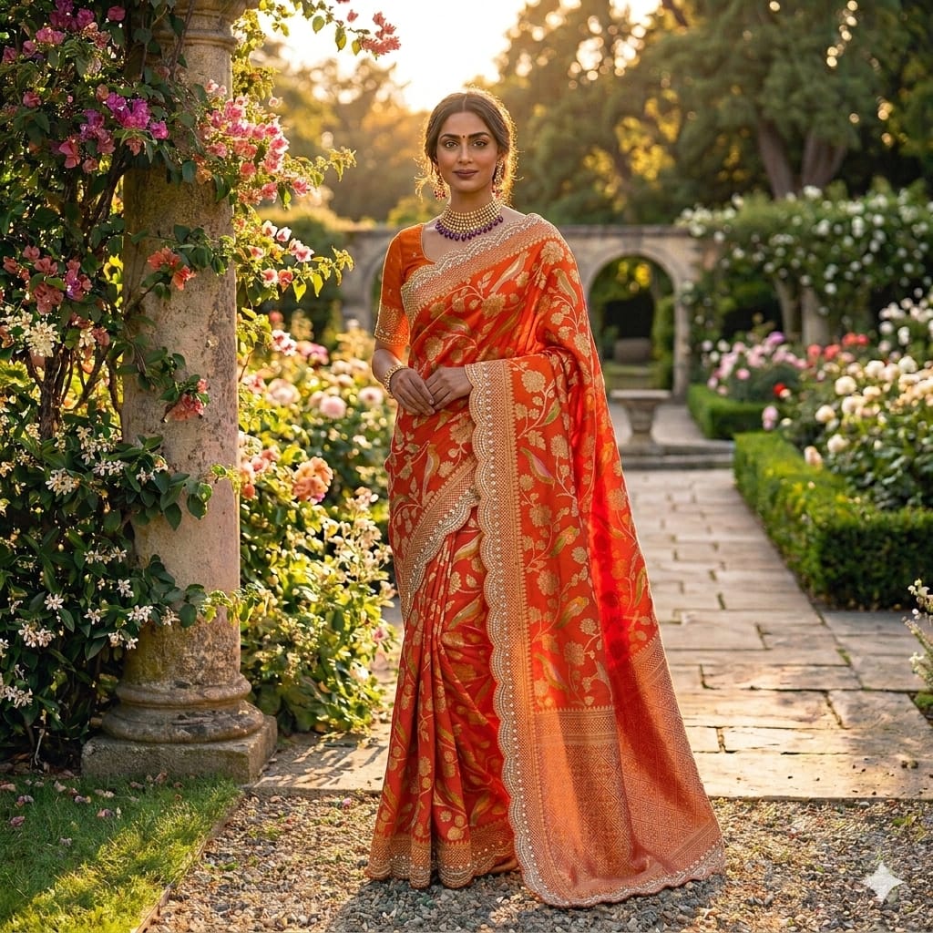 DS 855 Pure Banarasi Khadi Silk Designer Saree