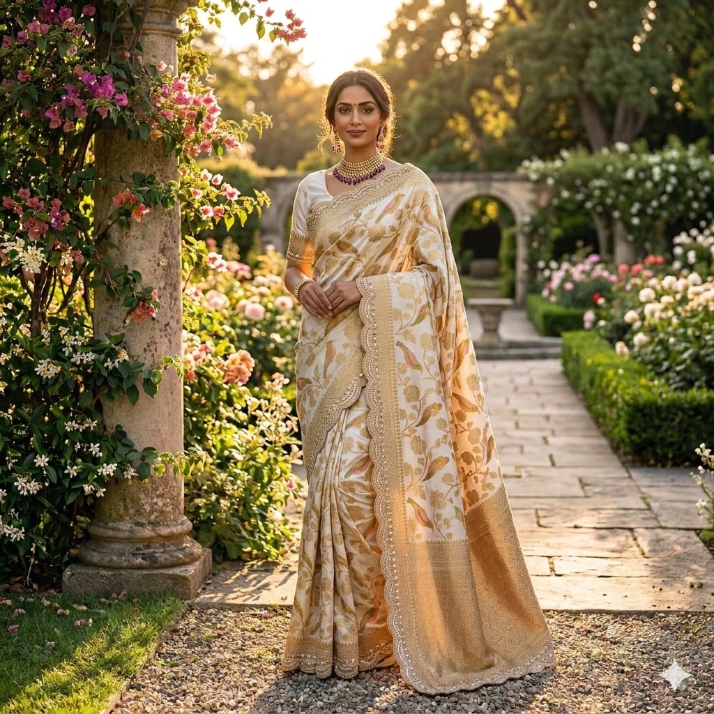 DS 855 Pure Banarasi Khadi Silk Designer Saree