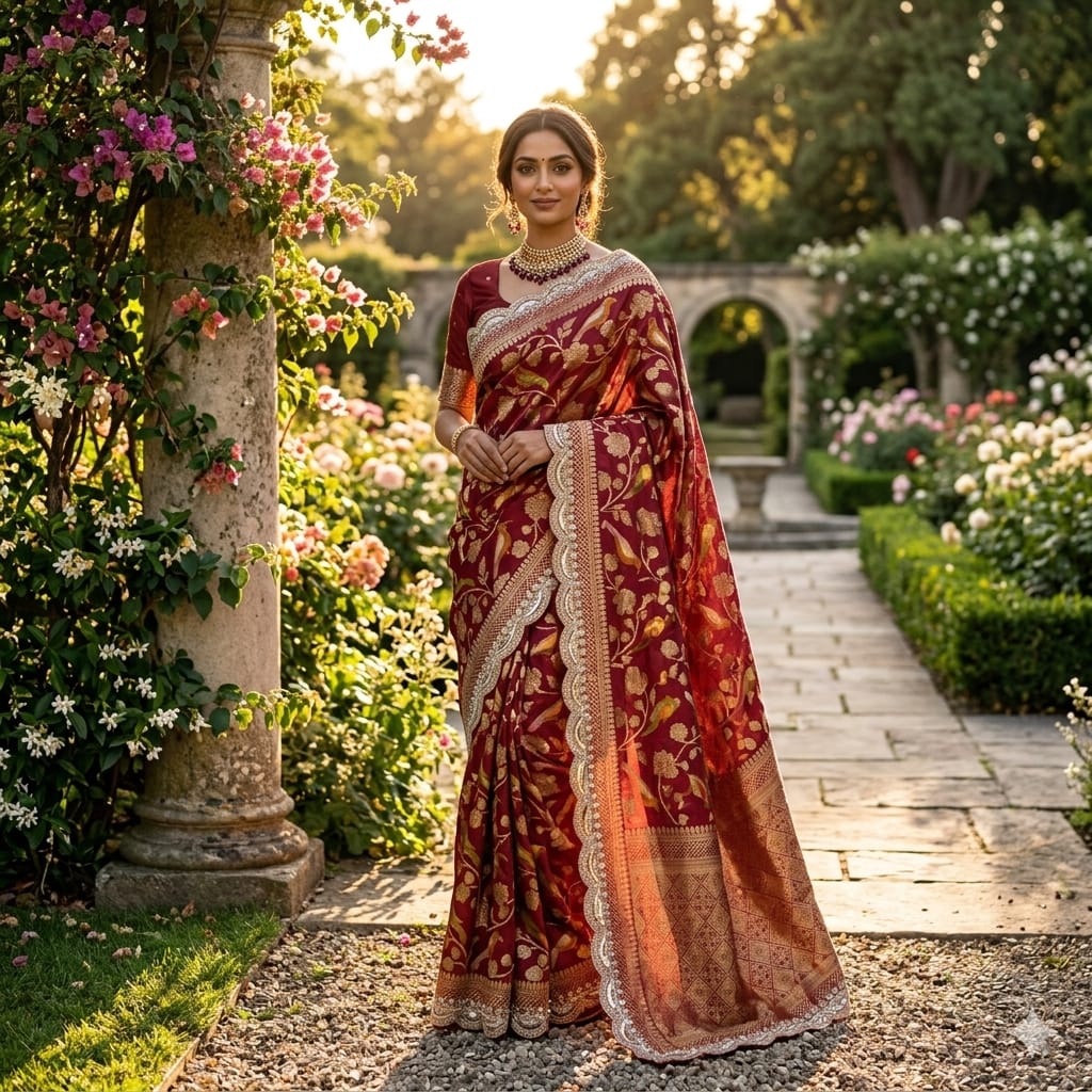 DS 855 Pure Banarasi Khadi Silk Designer Saree
