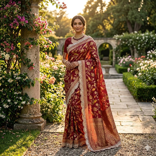 DS 855 Pure Banarasi Khadi Silk Designer Saree