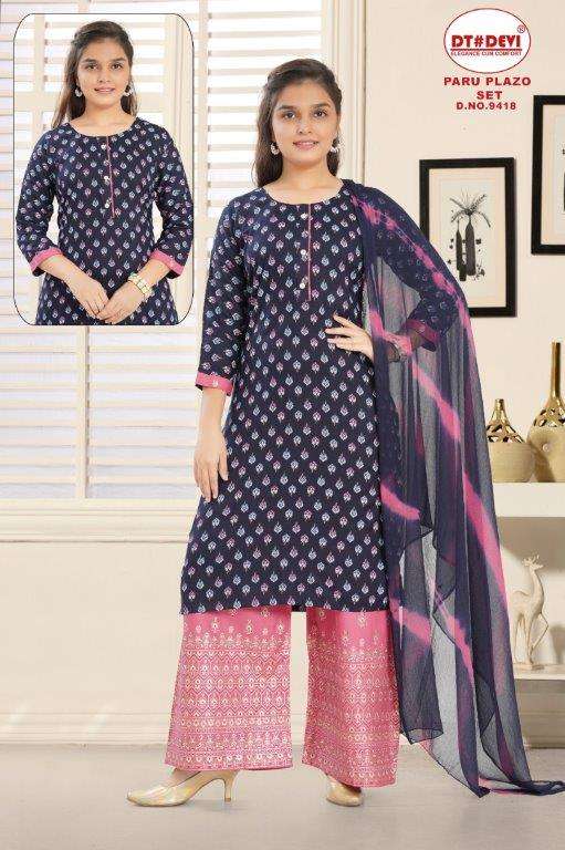 Dt Devi Paru Plazo Set