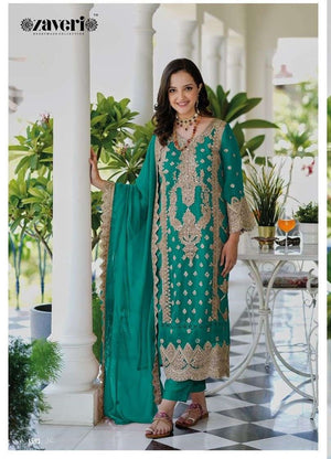 Eba Lifestyle Anaya Pure Organza Embroidery Salwar Suit Set - Amrah Wholesale