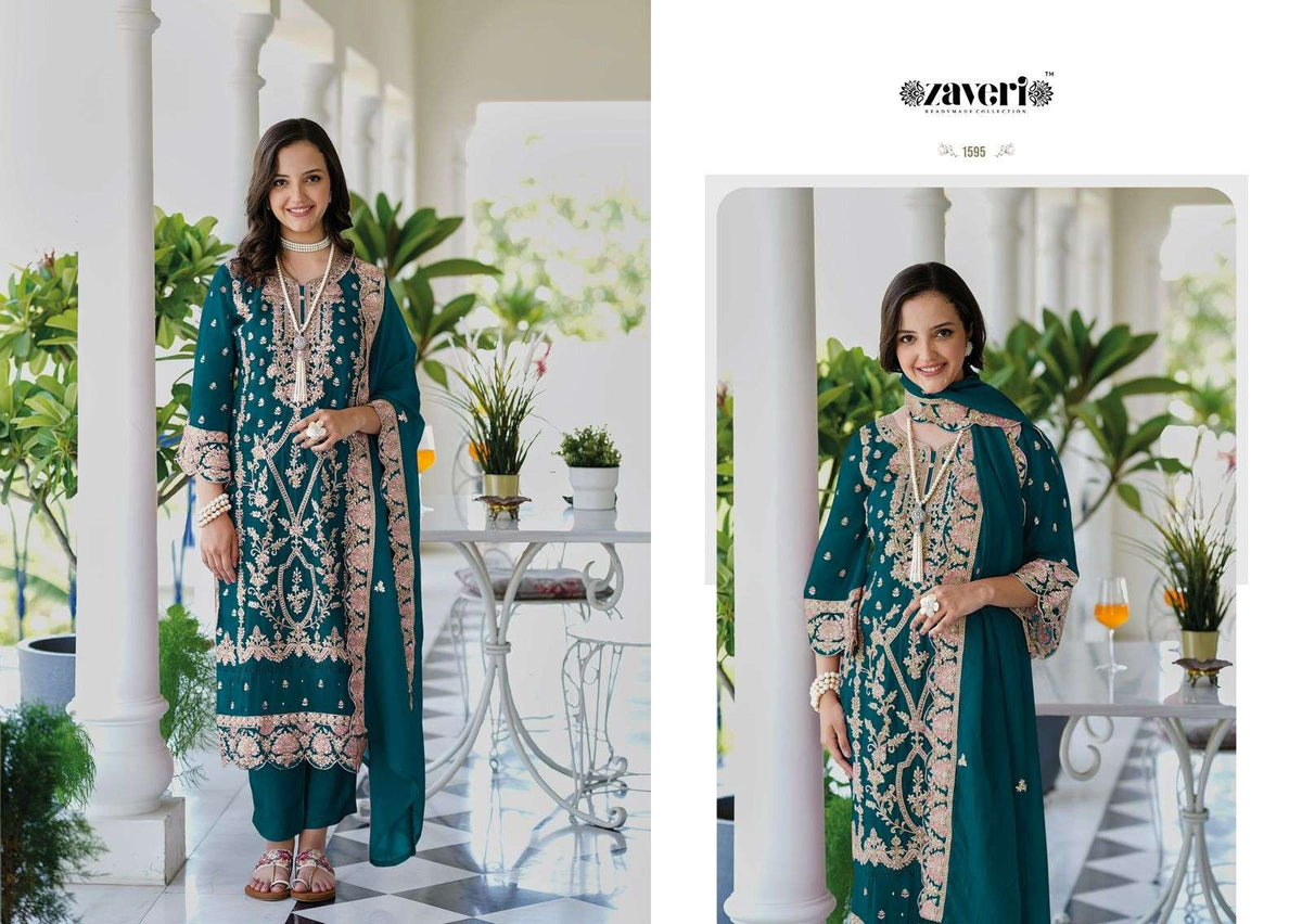 Eba Lifestyle Anaya Pure Organza Embroidery Salwar Suit Set - Amrah Wholesale