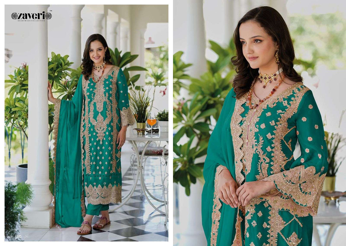 Eba Lifestyle Anaya Pure Organza Embroidery Salwar Suit Set - Amrah Wholesale
