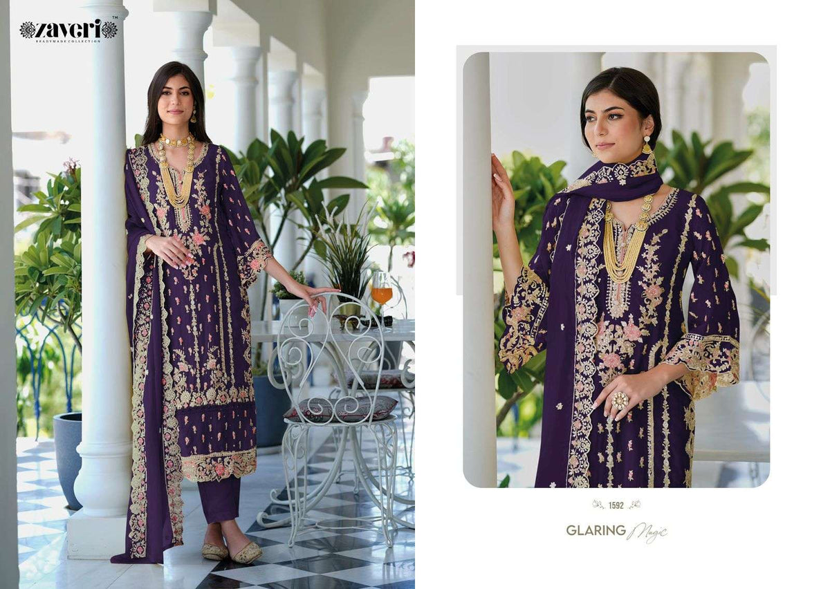 Eba Lifestyle Anaya Pure Organza Embroidery Salwar Suit Set - Amrah Wholesale