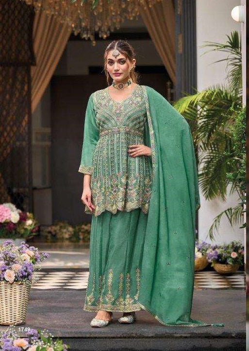 EBA Lifestyle Barbie Vol - 4 Pure Chinon Embroidery Pakistani Dresses - Amrah Wholesale