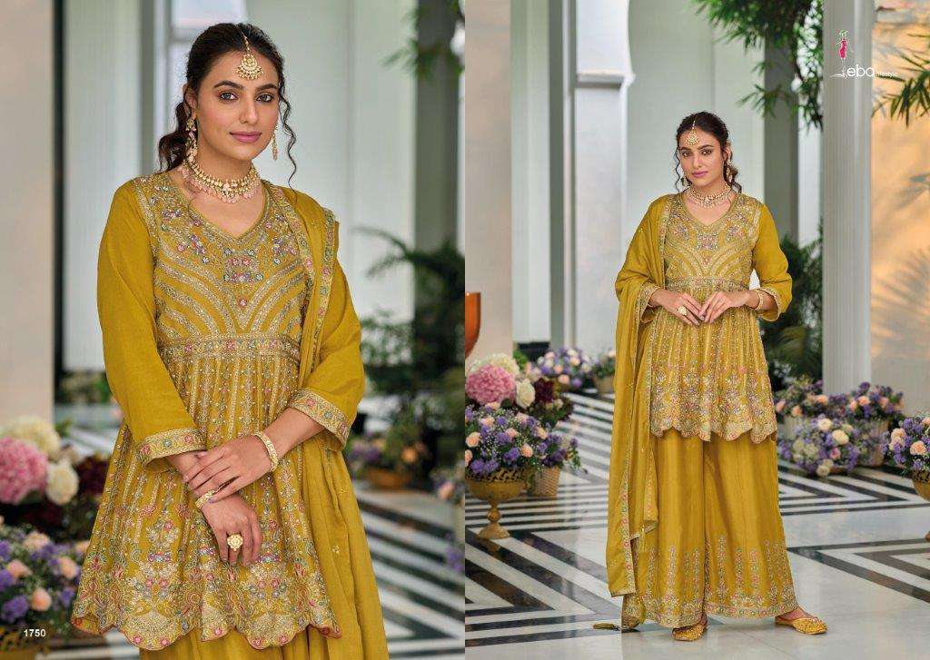 EBA Lifestyle Barbie Vol - 4 Pure Chinon Embroidery Pakistani Dresses - Amrah Wholesale