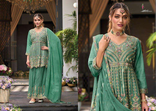 EBA Lifestyle Barbie Vol - 4 Pure Chinon Embroidery Pakistani Dresses - Amrah Wholesale