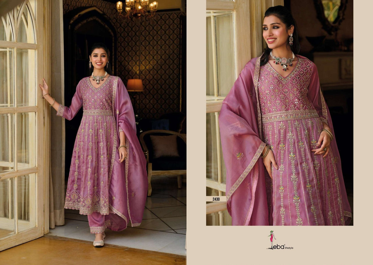 Eba Lifestyle Barbie Vol 6 Simer Embroidered 3 Piece Suit - Amrah Wholesale