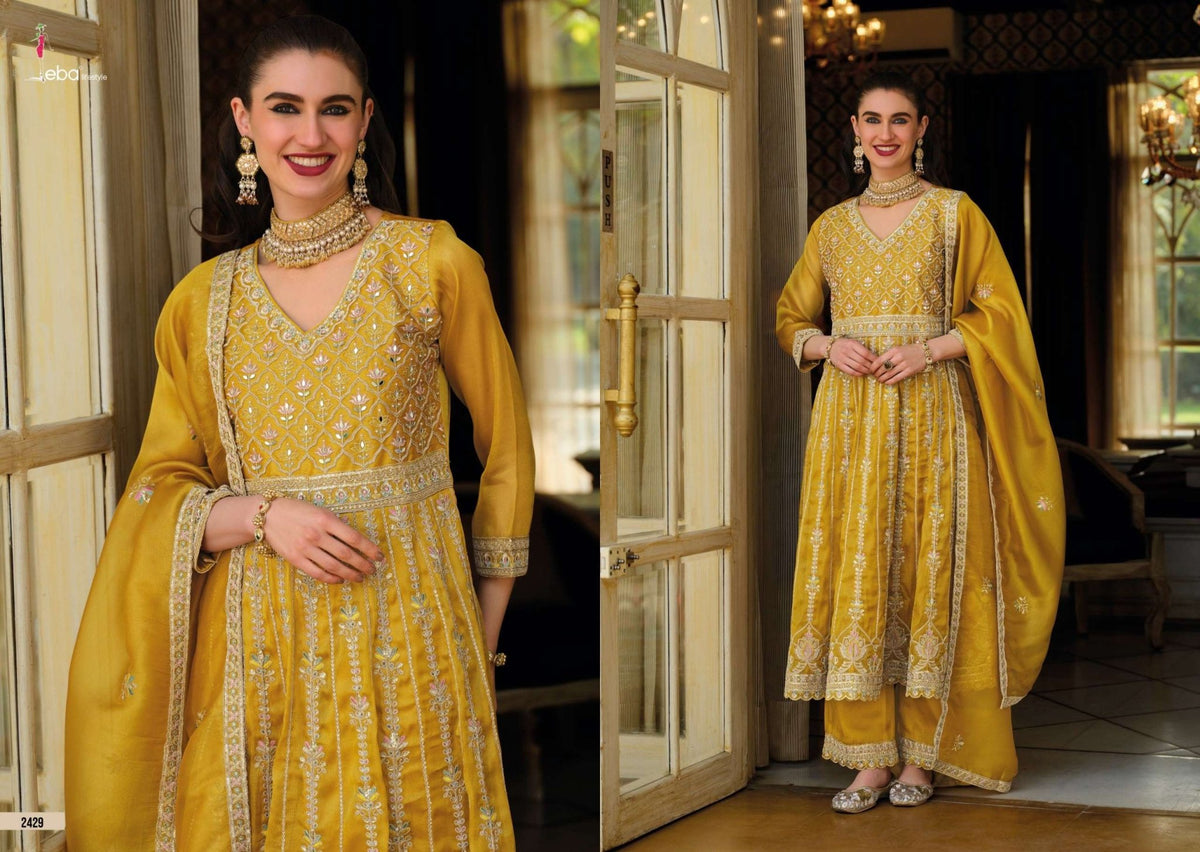 Eba Lifestyle Barbie Vol 6 Simer Embroidered 3 Piece Suit - Amrah Wholesale