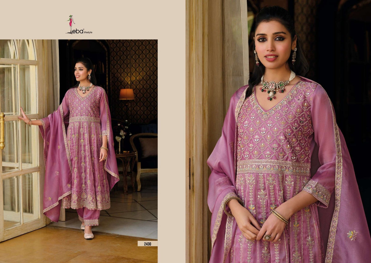 Eba Lifestyle Barbie Vol 6 Simer Embroidered 3 Piece Suit - Amrah Wholesale