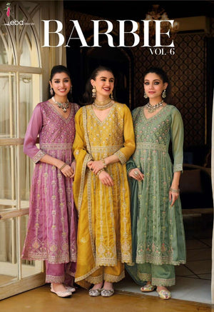 Eba Lifestyle Barbie Vol 6 Simer Embroidered 3 Piece Suit