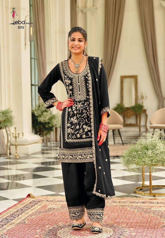 EBA Lifestyle Farshi Chinon Embroidery Pakistani Suits - Amrah Wholesale